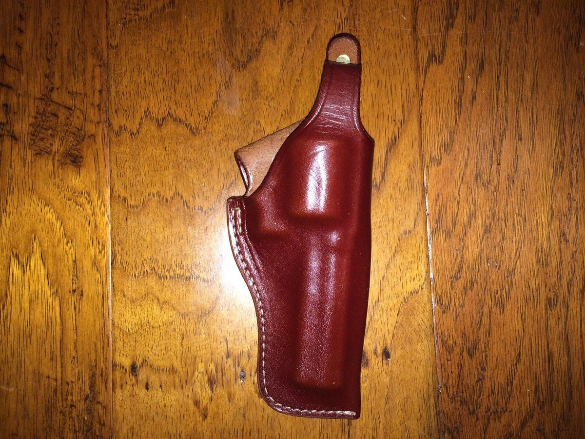 Leather Gun Holster for Ruger GP100 Security Six Taurus Rossi & S&W 4-Inch Barrel