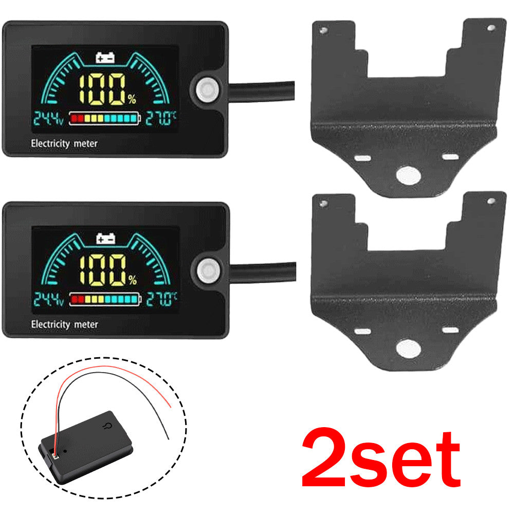 Digital Battery Monitor for Golf Carts RVs 8V-100V 12V 24V 48V 60V 72V 84V