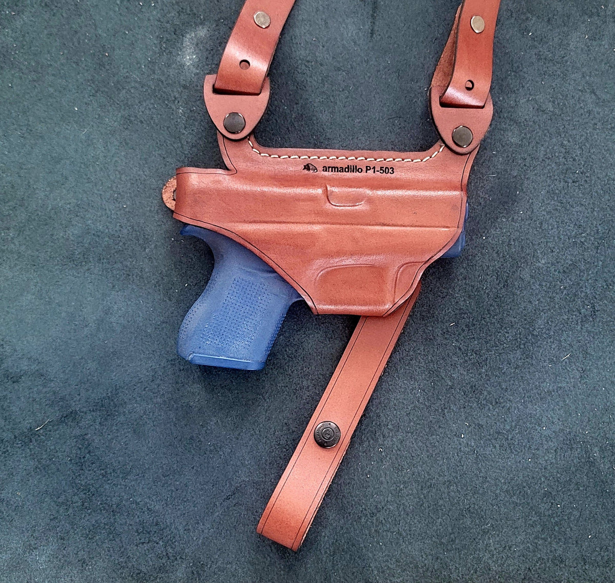 Leather Horizontal Shoulder Holster for Sig P365 P365X - Right Hand Fit