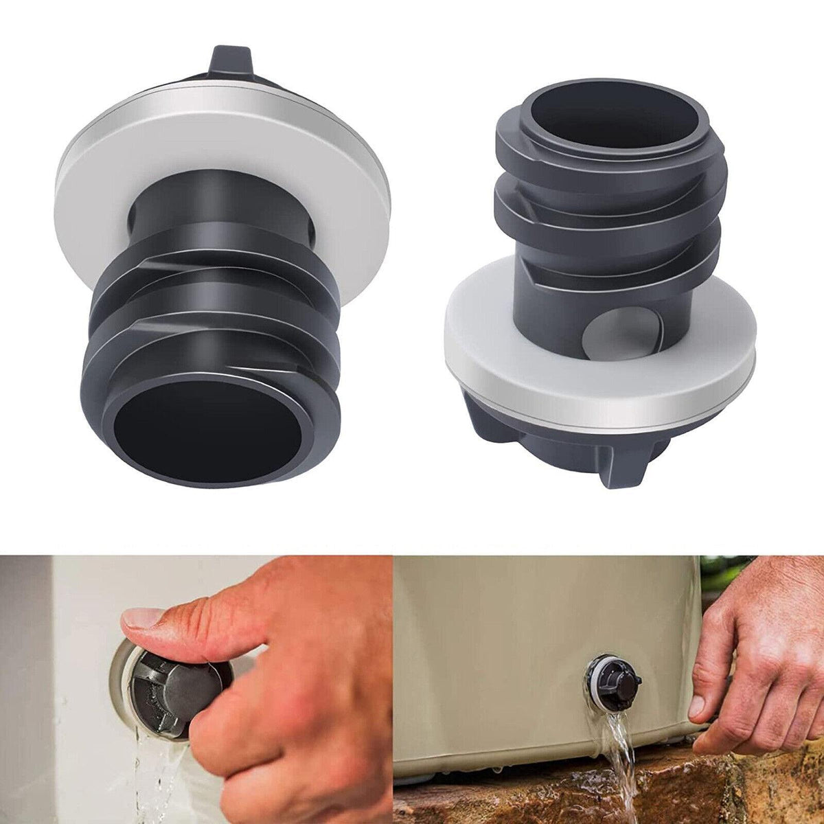 Leak-Proof Replacement Drain Plugs for YETI & RTIC Coolers - 2 Pack