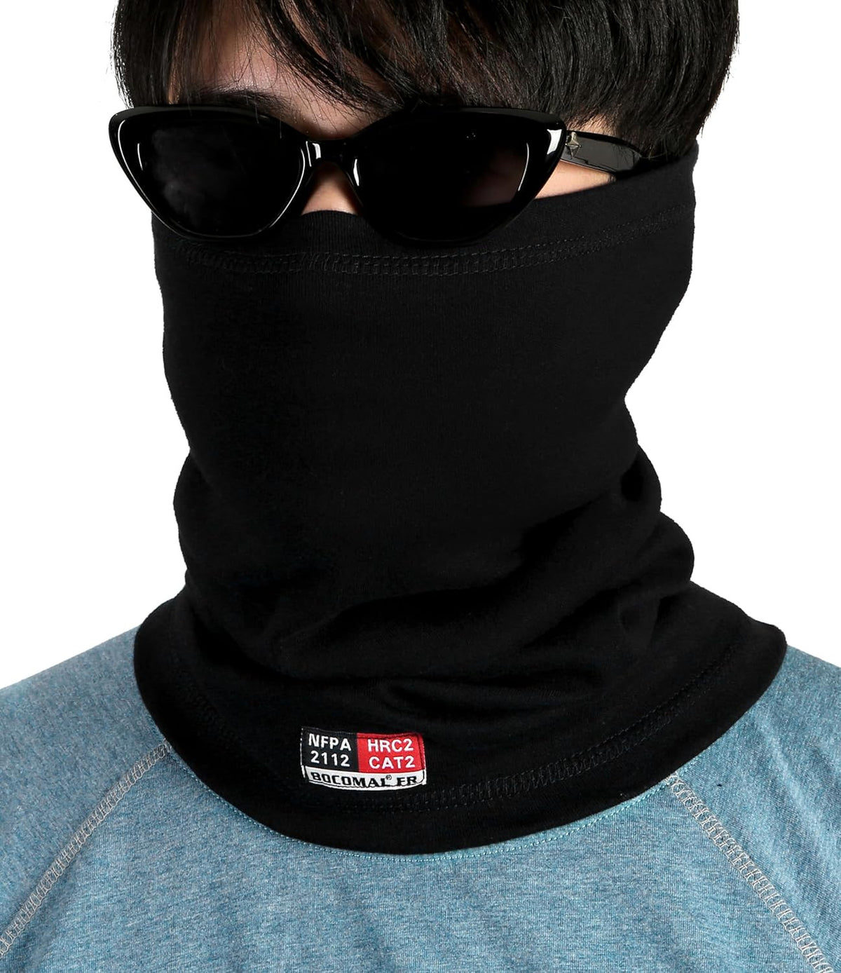 7Oz Flame Resistant Welding Neck Gaiter Face Mask NFPA2112