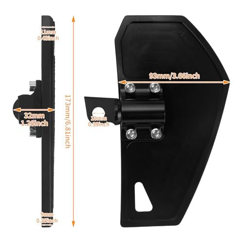 Passenger Foot Pegs for Harley Motorcycles - Black Aluminum Support