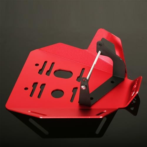 Red Motorcycle Skid Plate for CRF110F 2013-2024 Engine Bash Guard Lower Cover