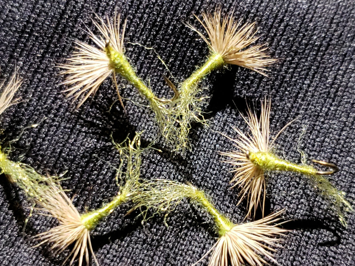 Fly Fishing Flies Baetis Sparkle Dun Size 16 - 1/2 Dozen