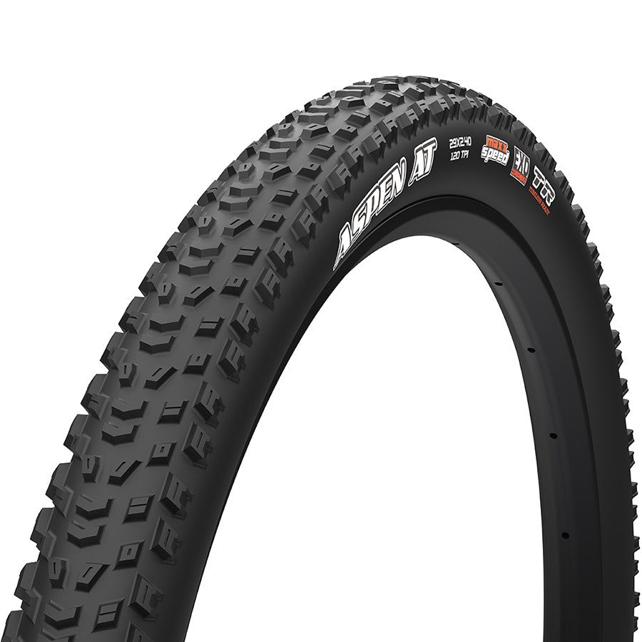 Maxxis Aspen AT 32x2.40 Tubeless Ready Mountain Bike Tire - Black, EXO Protection