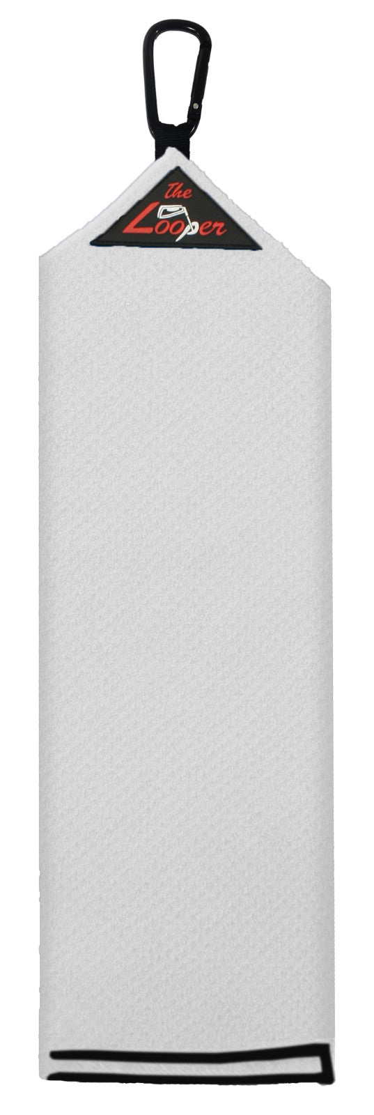 Tri-Fold Microfiber Golf Towel with Carabiner Clip - 420 GSM Absorbent & Soft