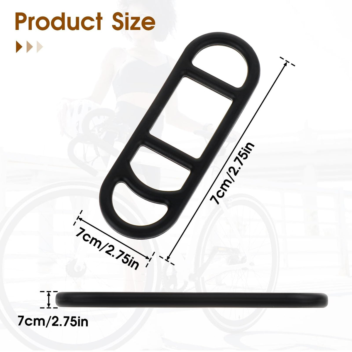 Bike Light Silicone Mount Straps - Replacement Rubber Bands for Bicycle Lights