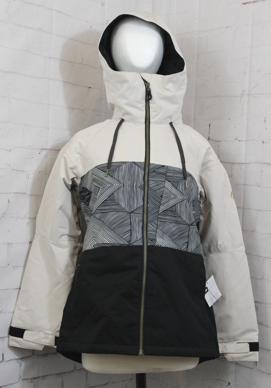 686 Athena Insulated Snow Jacket Women's Small Limestone Colorblock