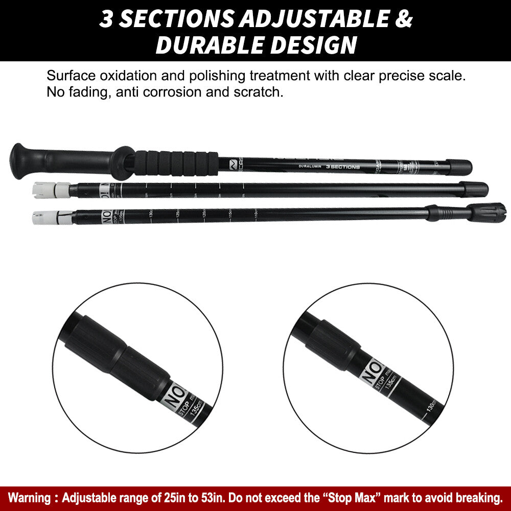 Lightweight Collapsible Hiking Poles with Anti-Shock & Ergonomic Grip