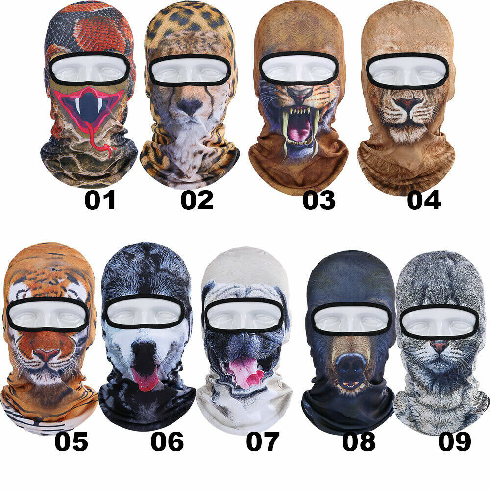 Animal Ears Hood Balaclava Full Face Cover for Winter Ski & Outdoor Activities