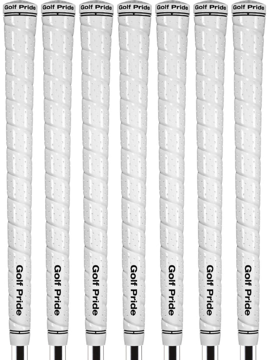 Golf Pride Tour Wrap 2G Midsize White Golf Grips Set of 7 High Tack