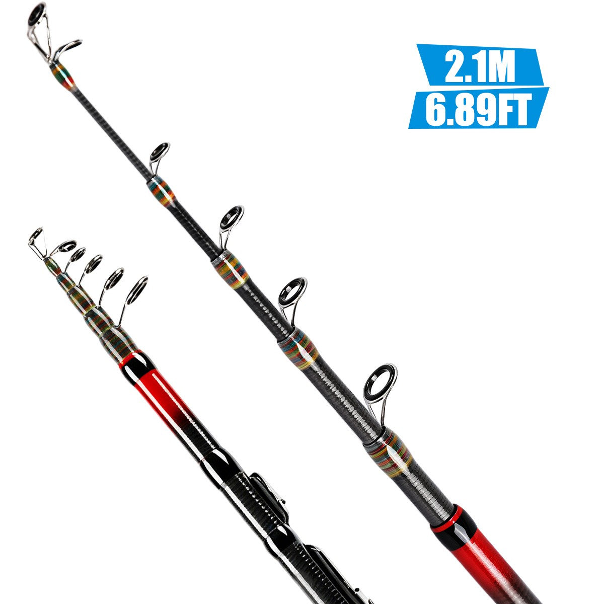 Telescopic Carbon Fiber Fishing Rod High Sensitivity Spinning Rod - Multiple Lengths