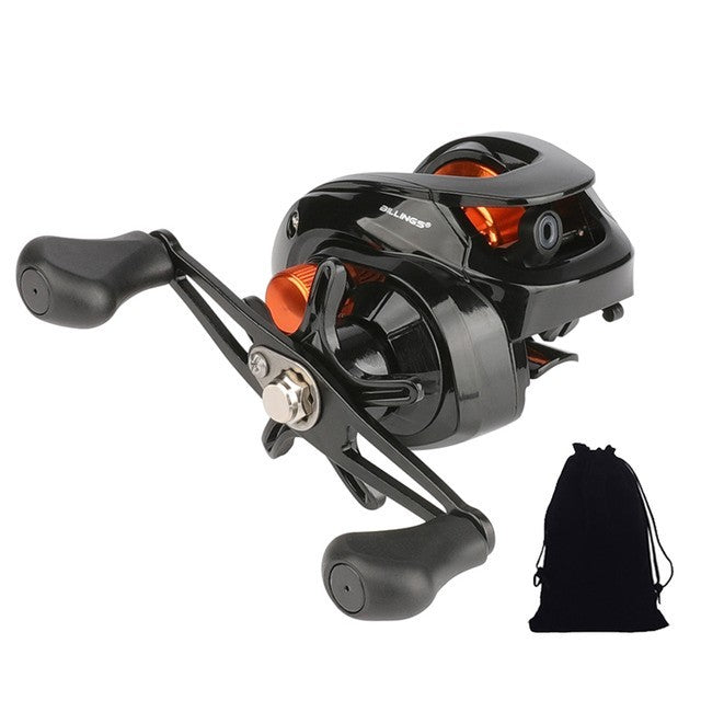 Baitcasting Fishing Reel 7.2:1 Metal Spool, Magnetic Cast Reel, Versatile Use