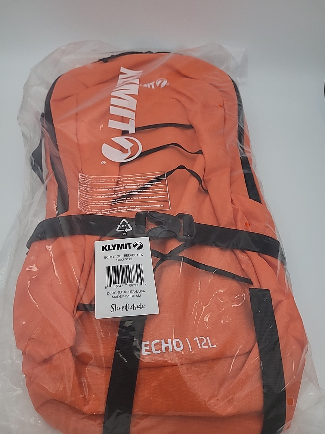 Klymit Echo 12L Hydration Pack - Water-Resistant Hiking Backpack with Padded Straps
