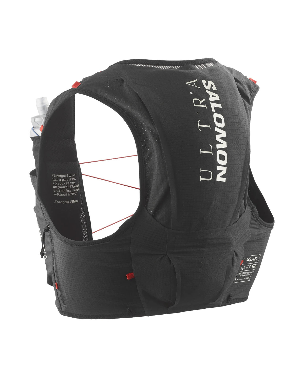 Salomon S/Lab Ultra 10 Hydration Vest with Flasks Unisex Outdoor Running Backpack