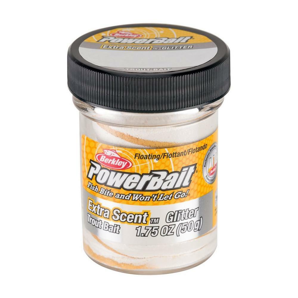 PowerBait Glitter Trout Bait Extra Scent 1.75 oz Multiple Colors