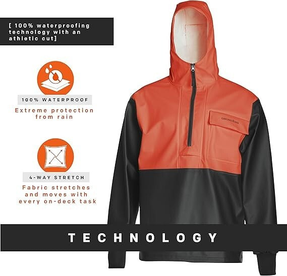 Men's Waterproof Rain Jacket Anorak for Fishing & Outdoor Adventures