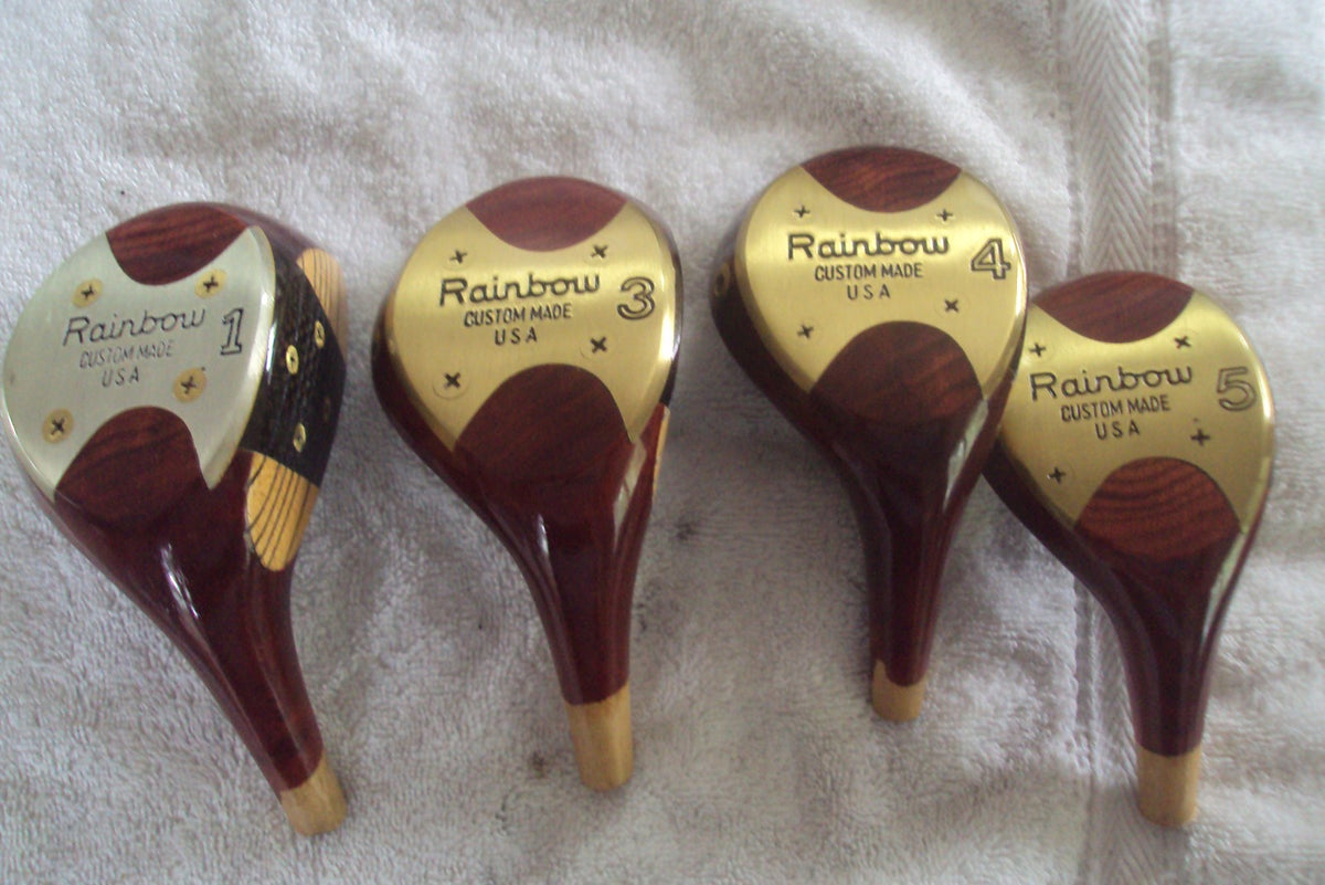Sealed Power Rainbow Persimmon Driver 3/4/5 Wood Heads - Golf Club Replacement