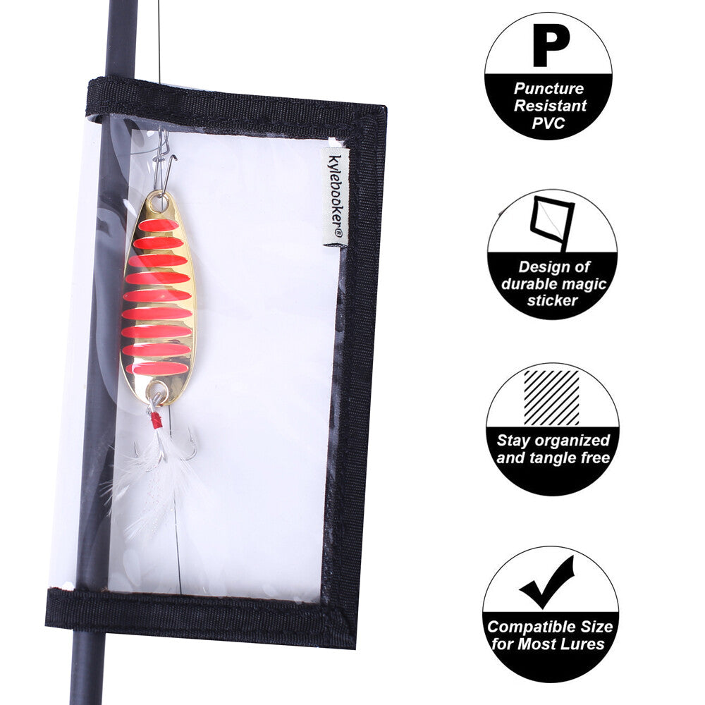 Fishing Lure Wraps 4-Pack - Tangle-Free, Puncture-Resistant Lure Protectors for All Sizes
