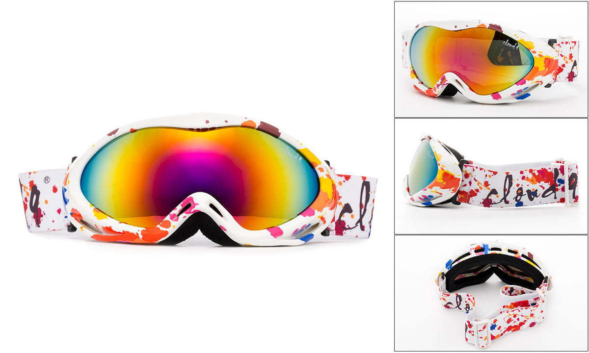 Kids Snow Ski Goggles Dual Lens Youth Ski Goggle with Pouch - Multiple Colors