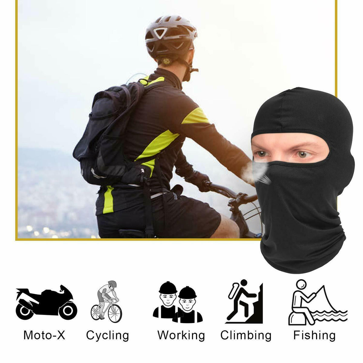UV Protection Balaclava Face Mask for Outdoor Sports and Activities