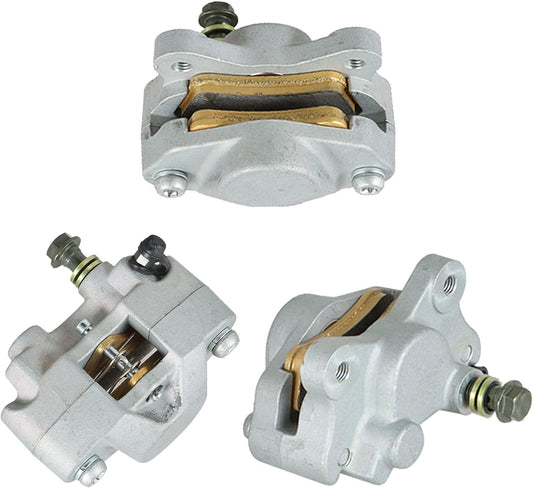 Front Rear Brake Calipers with Pads Replacement for ArcticCat ATVs 250 375 400 300