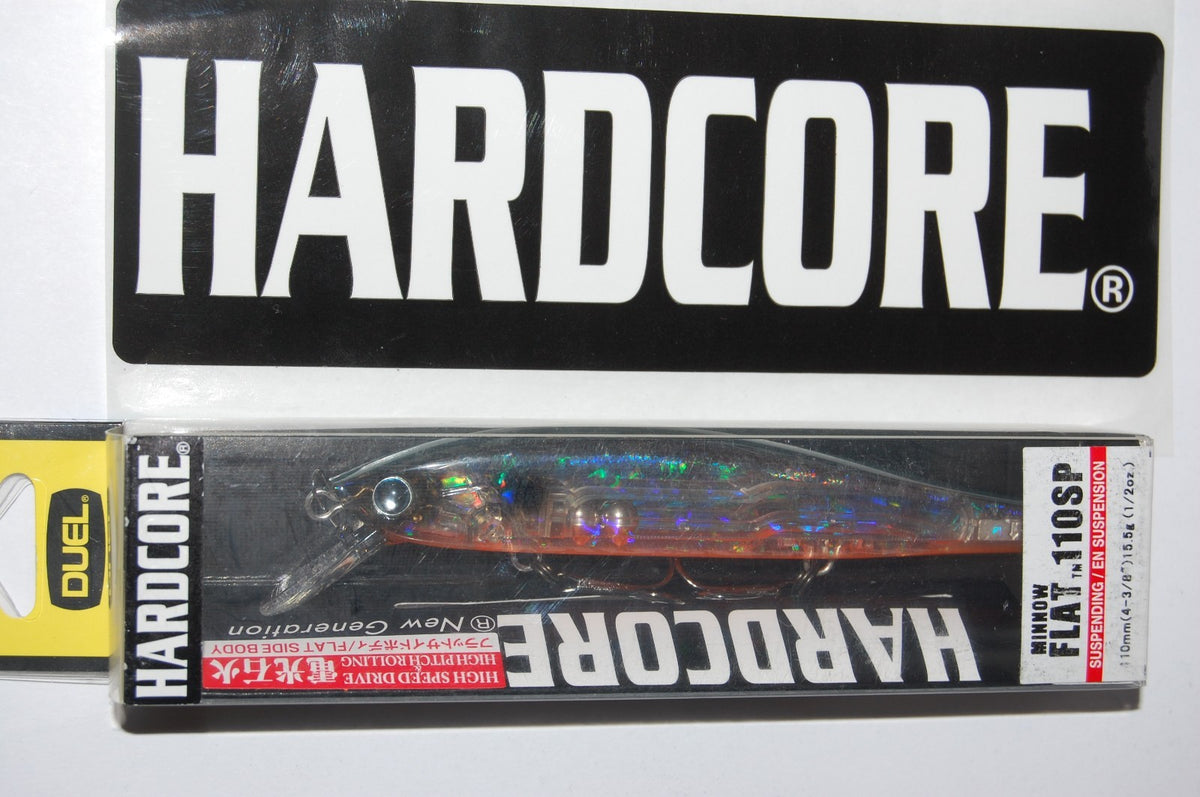 3-Pack Yo Zuri Duel Hardcore Flat Minnow 110SP Fishing Lures - Ghost Tennessee Shad