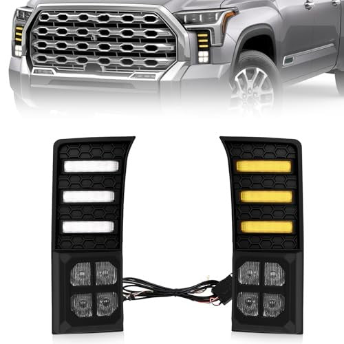 LED Fog Lights for Toyota Tundra 2022-2025 White Fog Lamp Bumper Replacement