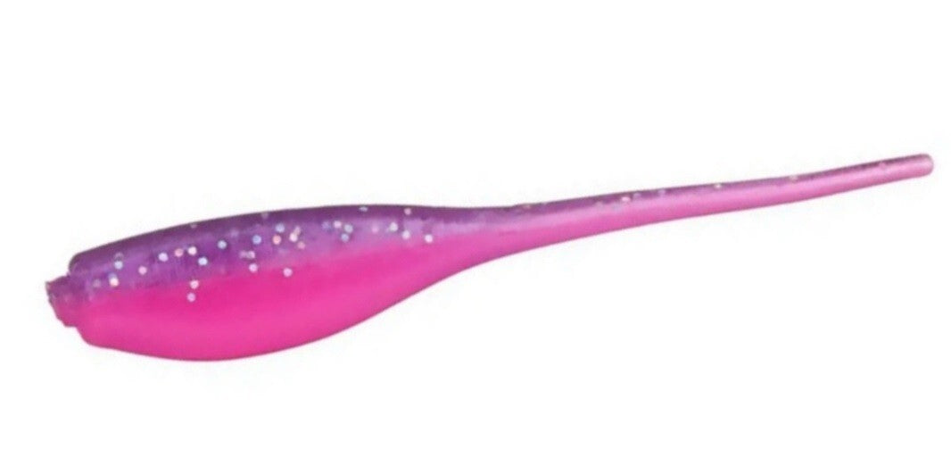 Crappie Fishing Soft Plastic Baby Shad Baits Twilight Glo Bulk Lot - 2 Inch