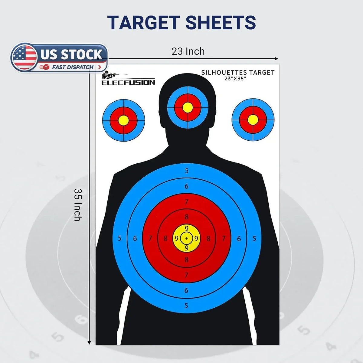 Silhouette Shooting Targets 23x35 Inch Paper Targets for Range Practice