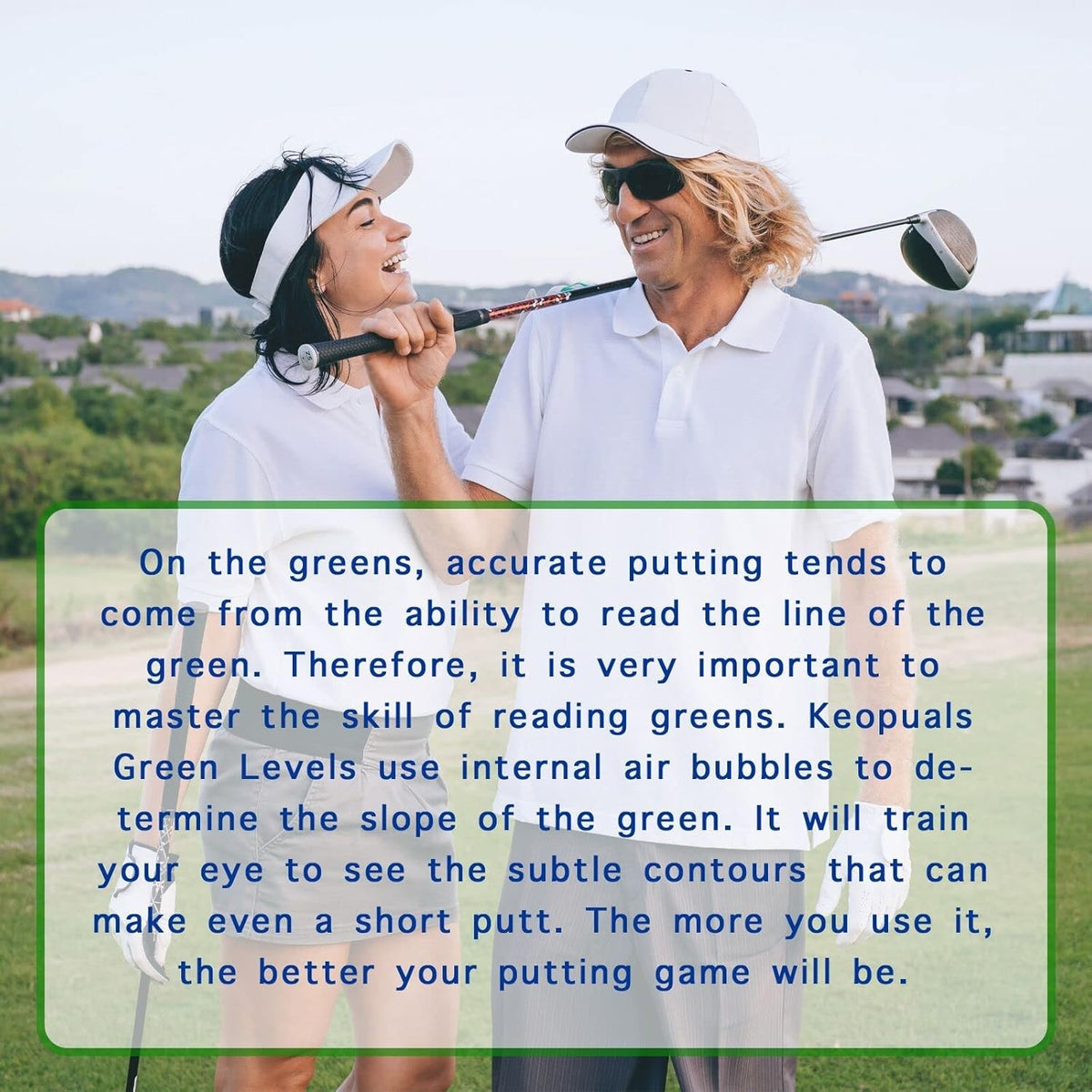 Golf Green Reader Ball Marker with Level Tool - Putting Aid for Greens