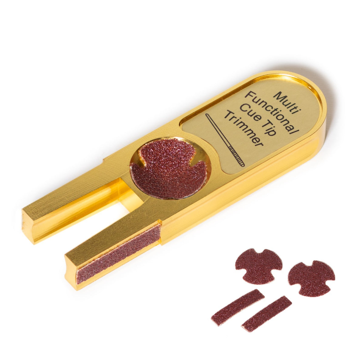 5-in-1 Metal Billiard Cue Tip Tool – Trimmer, Shaper, Burnisher, Tapper & Conditioner