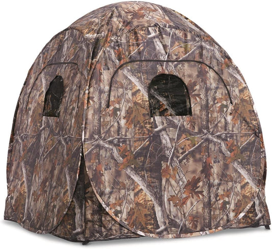 Deluxe 4-Panel Spring Steel Hunting Blind for Deer and Turkey