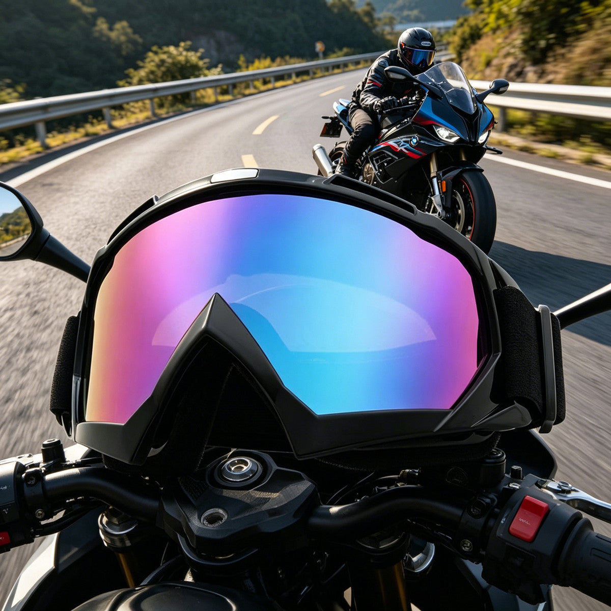 Off-Road Motorcycle Goggles Fit Over Glasses UV400 Anti-Fog Dustproof Durable