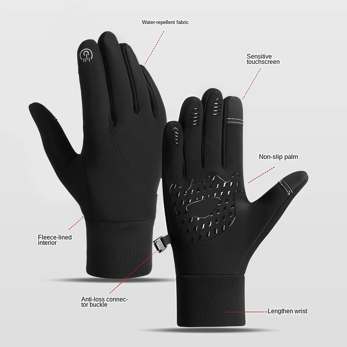 USB Heated Gloves Touch Screen Winter Warmth for Men Women
