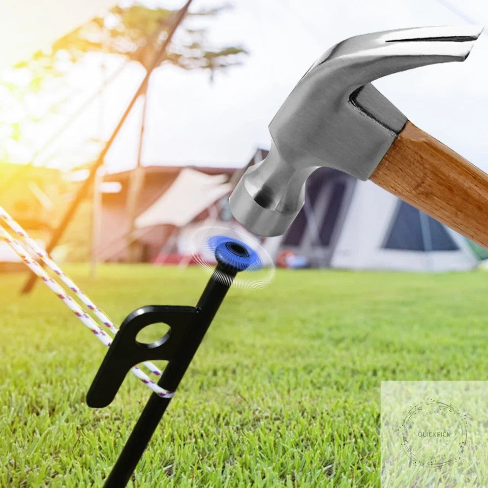 Heavy Duty Steel Tent Stakes Set for Camping and Outdoor Grounds