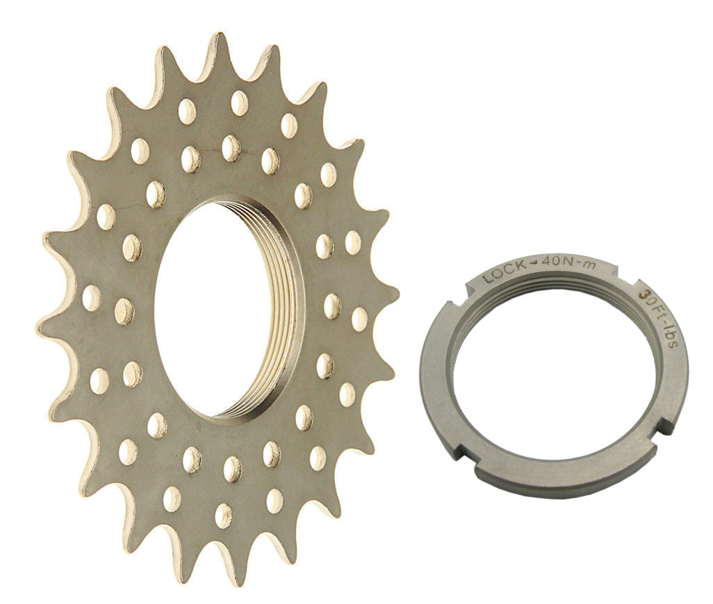 High-Quality Track Cog & Lockring Set for Fixed Gear Bikes - Multiple Sizes