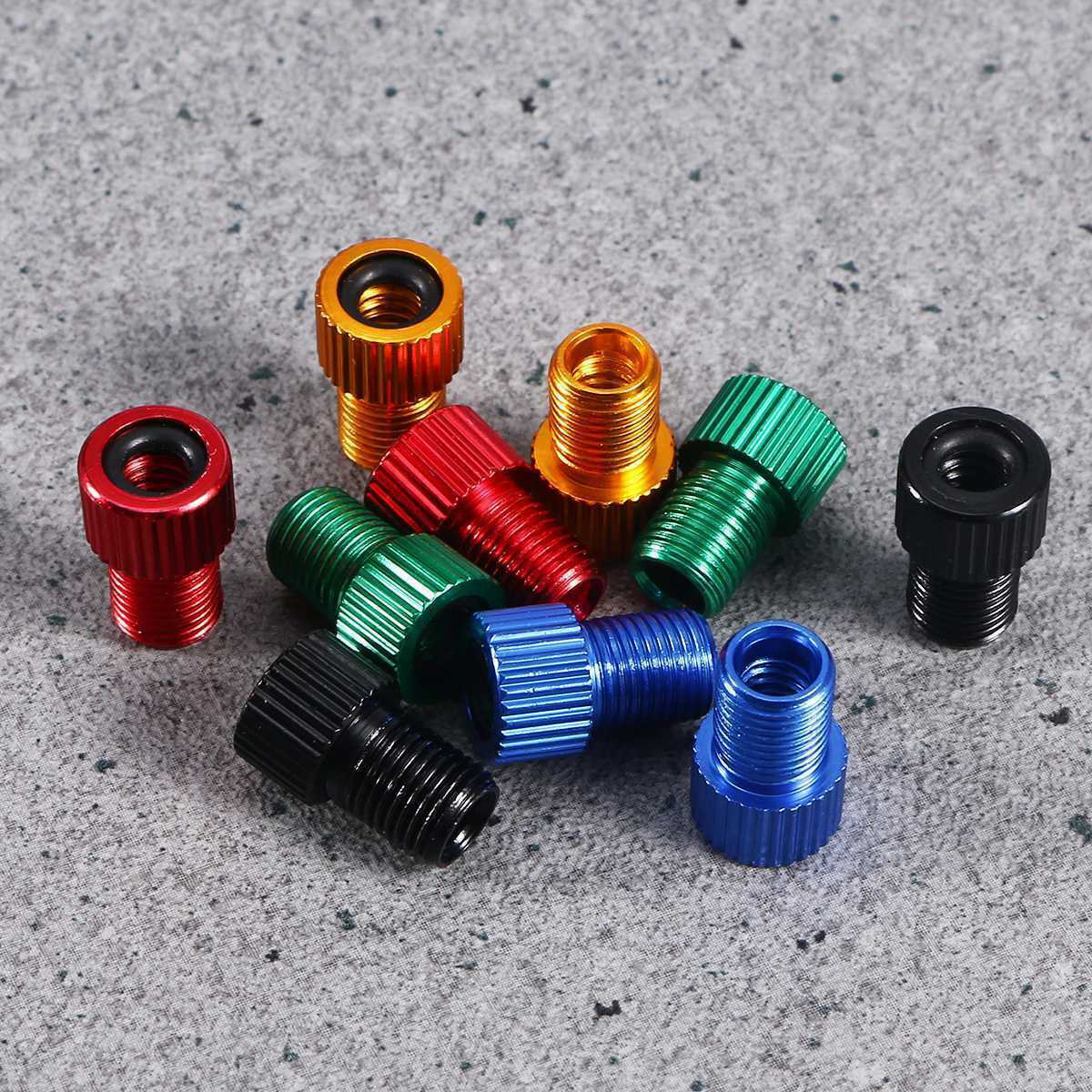 2 Pack Presta to Schrader Valve Adapter Bicycle Tire Tube Converters