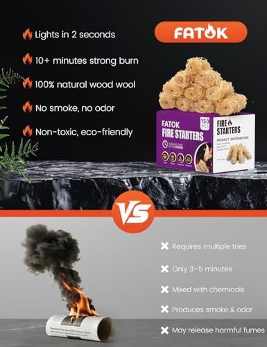 150pcs Natural Tumbleweed Fire Starters for Campfires & Grills