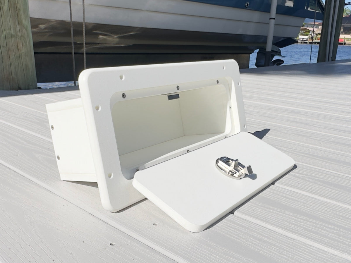 Marine Boat Storage Box Custom Starboard Locking Glove Box for Marine Use