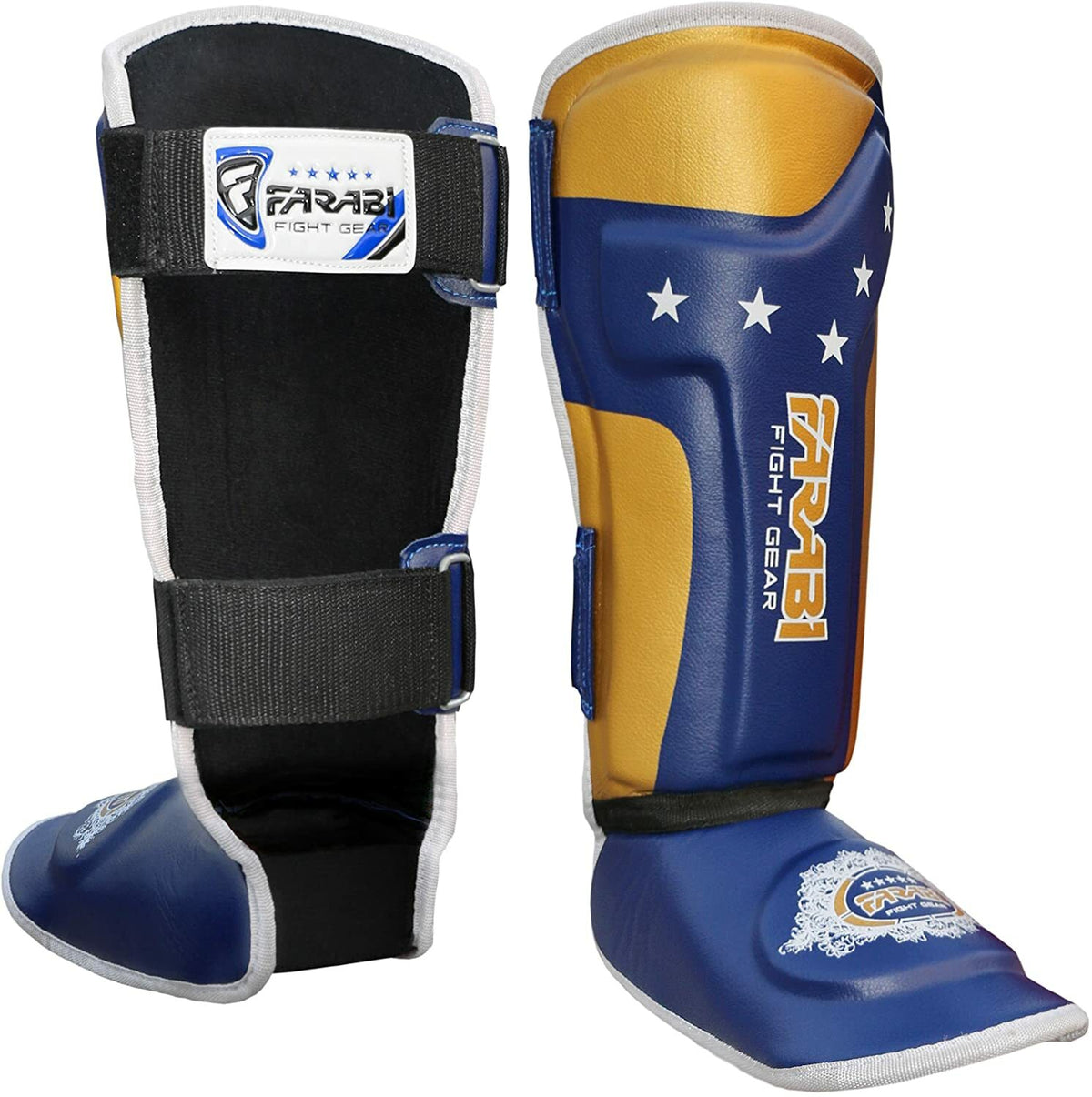 Kids Boxing Shin Guards with Gel Padding - Junior Training Protective Gear