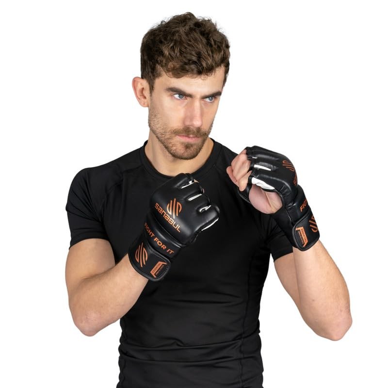 Men's MMA Gloves 4oz Training Fight Gloves - Metallic Copper