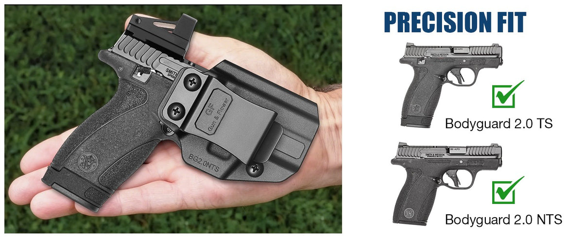 Concealed Carry IWB Holster for Smith & Wesson Bodyguard 2.0 - Right Hand