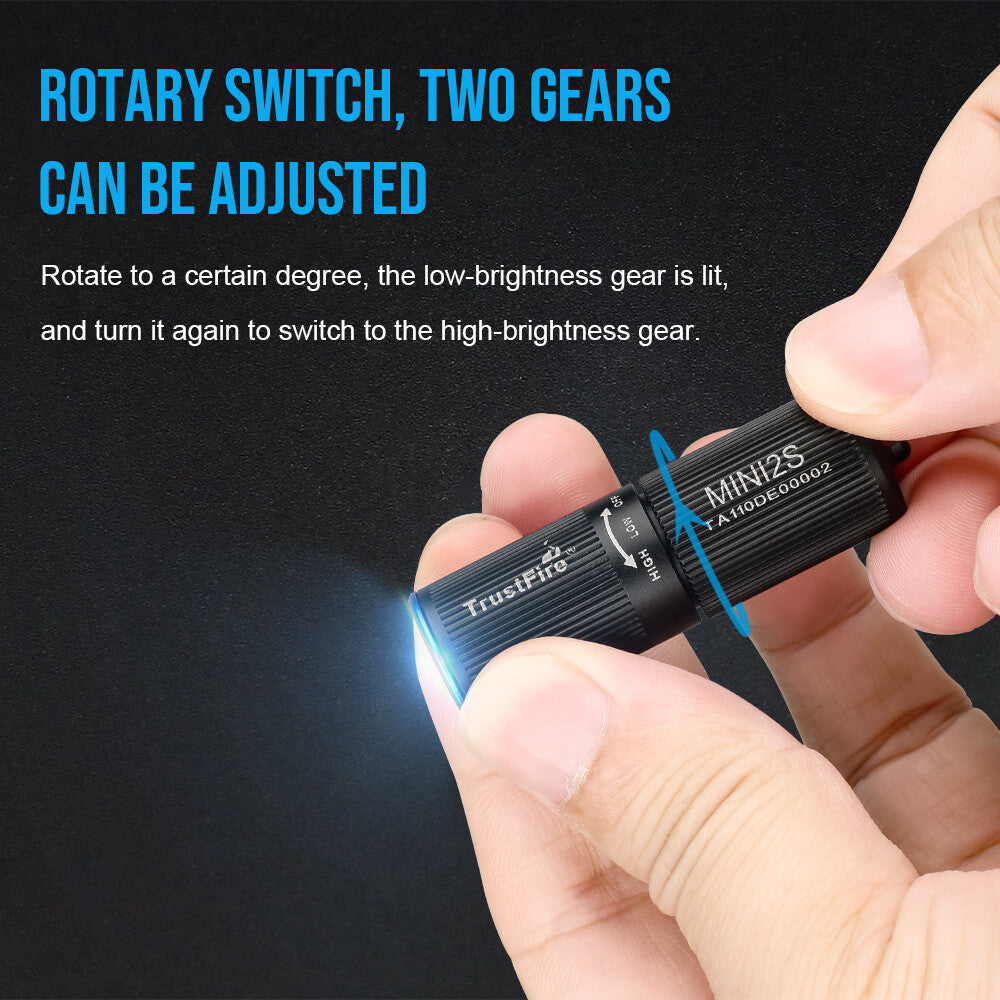 Mini Keychain Rechargeable LED Flashlight - Compact EDC Torch