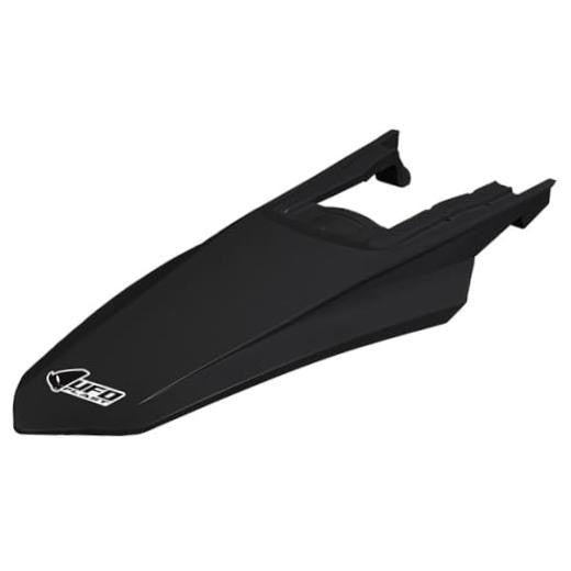 UFO Plast Rear Fender Mud Guard for Dirt Bikes - Black, KTM Compatible
