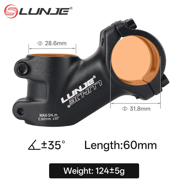 Ultralight MTB Bike Stem 10°-35° Angles for 31.8mm Handlebar, 60-110mm Lengths