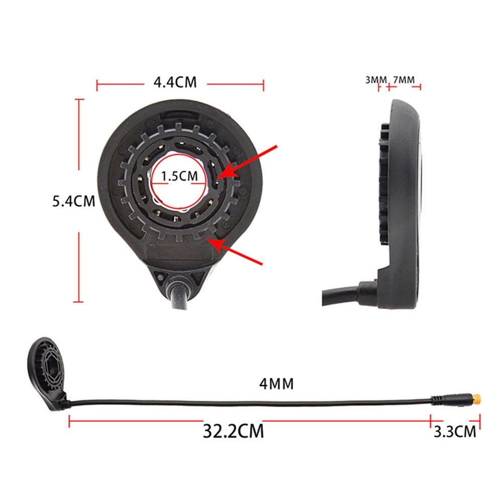 Electric Bicycle PAS Pedal Assist Sensor with 12 Magnets for E-Bike
