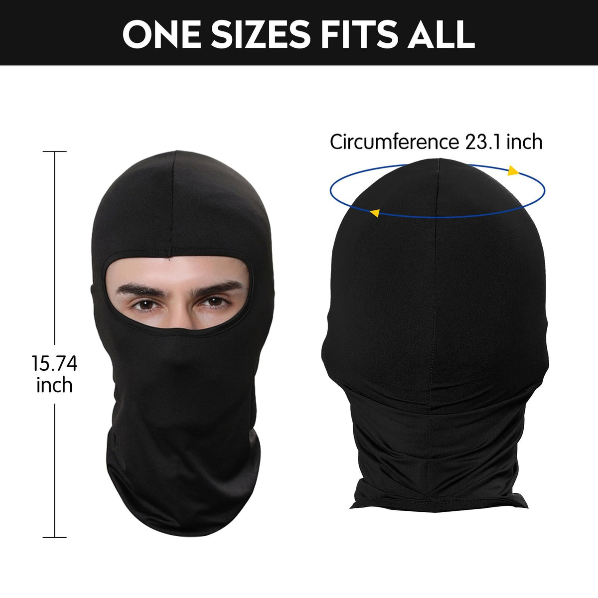 Balaclava Face Mask for Skiing Motorcycling Outdoor Activities - 1-6 Pack