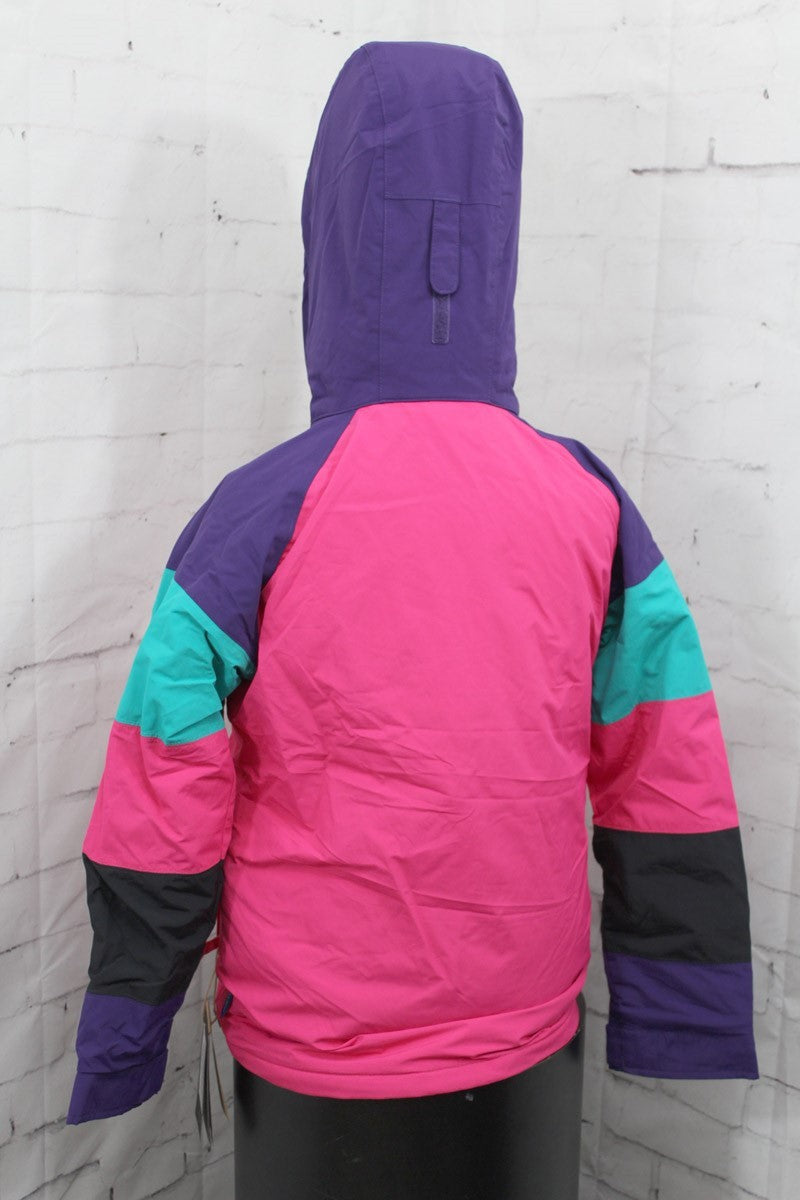 Youth Girls Snowboard Jacket Pink Purple Waterproof Insulated