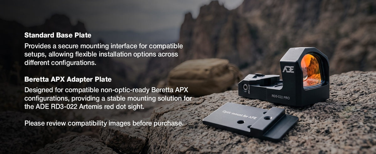 Mount Plate for Non-Optic Ready Beretta APX Pistols